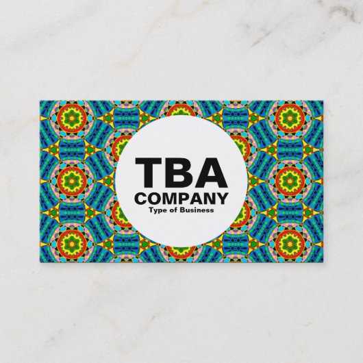 Cirkel - Abstract patroon Visitekaartje (Voorkant)