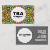 Cirkel - Abstract patroon Visitekaartje (Voorkant / Achterkant)