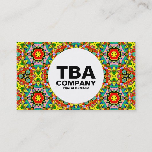 Cirkel - Abstract patroon Visitekaartje (Voorkant)