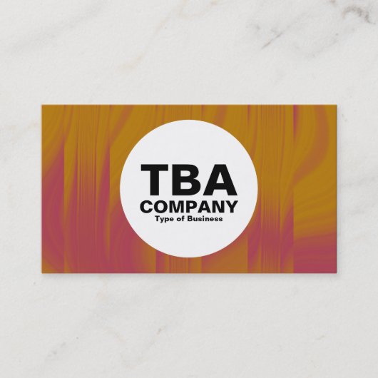Cirkel - Abstract Sinaasappel Visitekaartje (Voorkant)