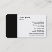 Cirkel (Alt-versie) - Zwart (Gold Round Corner) Visitekaartje (Achterkant)