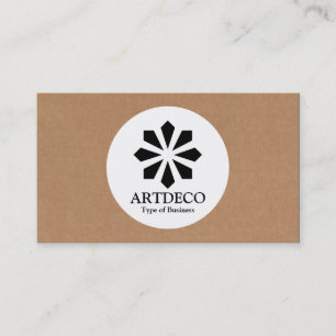 Cirkel - Art Deco - Cardboard Visitekaartje