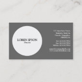 Cirkel - Art Deco - Martian Green Visitekaartje (Achterkant)