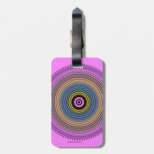 Cirkel Bagagelabel (Achterkant verticaal)