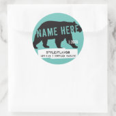 Cirkel Bier Wijnfles Etiketten (Tas)