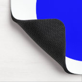 Cirkel - Blauw met wit Muismat (Hoek)