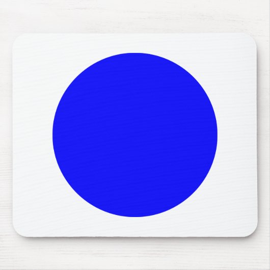 Cirkel - Blauw met wit Muismat (Voorkant)