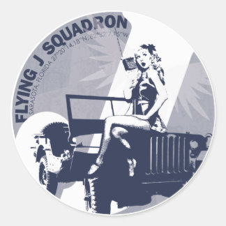 CIRKEL BLAUW RONDE STICKER