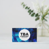 Cirkel - Blauw water Visitekaartje (Staand voorkant)