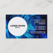 Cirkel - Blauw water Visitekaartje (Achterkant)