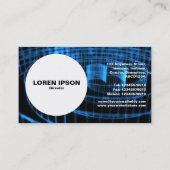 Cirkel - Blauwe Spirral Visitekaartje (Achterkant)