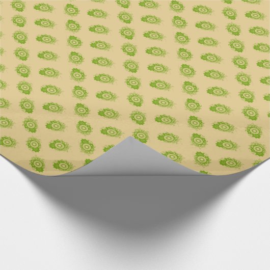 Cirkel Bloemen wervelend Cadeaupapier (Hoek)