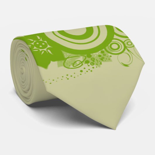 Cirkel Bloemen wervelend Stropdas (Opgerold)