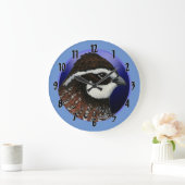 Cirkel Bobwhite Quail Head Grote Klok (Huis)