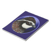 Cirkel Bobwhite Quail Head Notitieblok (Linkerzijde)