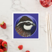 Cirkel Bobwhite Quail Head Servetten (Insitu)