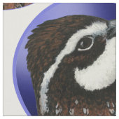 Cirkel Bobwhite Quail Head Stof (Close Up)