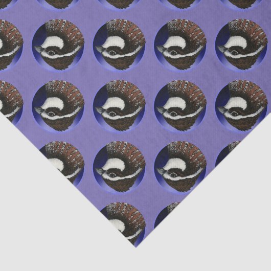 Cirkel Bobwhite Quail Head Tissuepapier (Detail)