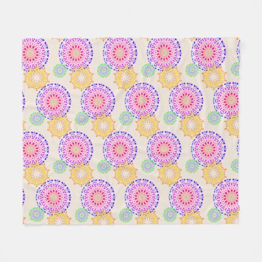 Cirkel Bright Blanket Fleece Deken (Voorkant (Horizontaal))