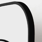 Cirkel Business Company Logo, zwart en wit  Pickleball Paddle (Links Detail)