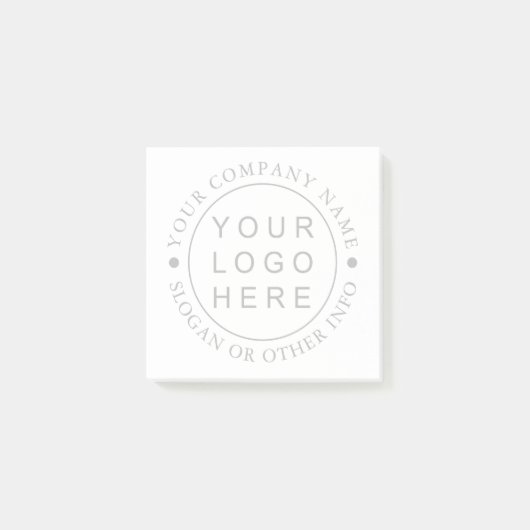 Cirkel Business Logo Custom Post-it® Notes (Voorkant)