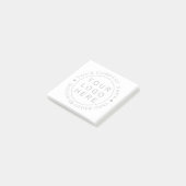 Cirkel Business Logo Custom Post-it® Notes (Schuin)