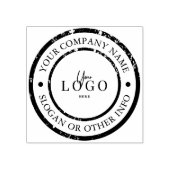 Cirkel Business Logo Custom Rubberstempel (Afrduk)