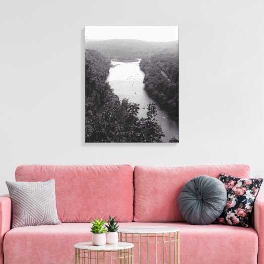 Cirkel Canvas Afdruk (Insitu (Woonkamer))