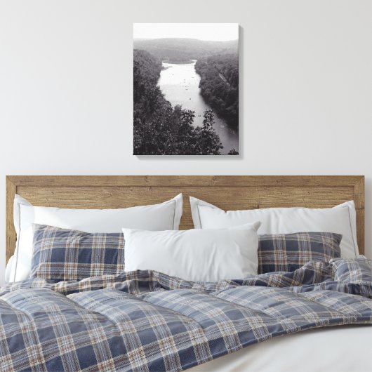 Cirkel Canvas Afdruk (Insitu (Slaapkamer))