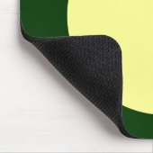 Cirkel - Chalk Yellow en Dk Green Muismat (Hoek)