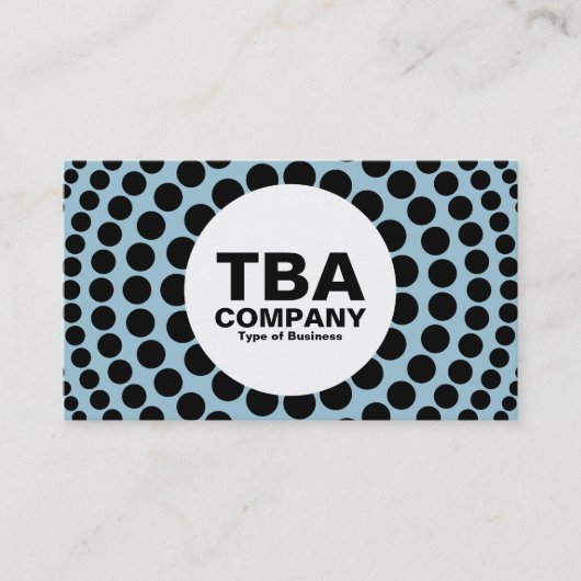 Cirkel - Concentric Spots - Bleek blauw 9dc6d8 Visitekaartje (Voorkant)