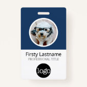 Cirkel de Code van de Bar van de Werknemer van de  Badge (Voorkant)