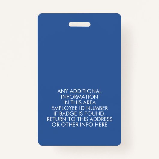 Cirkel de Code van de Bar van de Werknemer van de  Badge (Achterkant)