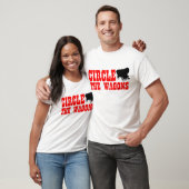 Cirkel de wagens t-shirt (Unisex)