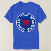 Cirkel de wagons rood t-shirt (Design voorkant)