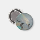 Cirkel Dog Magnet (Voorkant / Achterkant)