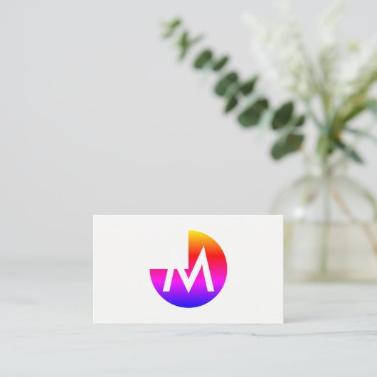 Cirkel / Drie kwart (kleurrijk) Visitekaartje (Staand voorkant)