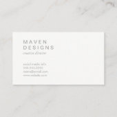 Cirkel / Drie kwart (kleurrijk) Visitekaartje (Achterkant)