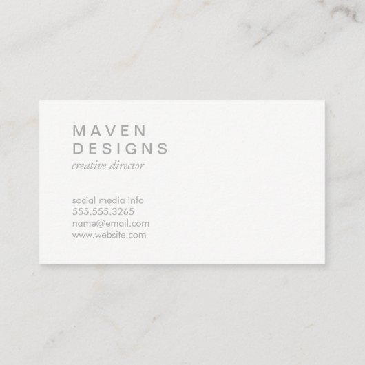 Cirkel / Drie kwart (kleurrijk) Visitekaartje (Achterkant)