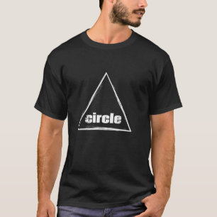 Cirkel driehoek grappige vormen geometrie t-shirt
