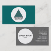 Cirkel - Driehoek - Groen bewegen Visitekaartje (Voorkant / Achterkant)