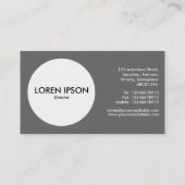 Cirkel - driehoek - groen gras visitekaartje (Achterkant)