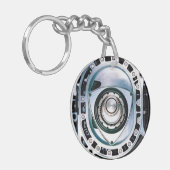 Cirkel (dubbelzijdig) Roterende Sleutelhanger (Voorkant Links)