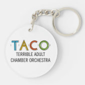 Cirkel (dubbelzijdig) TACO-Sleutelhanger Sleutelhanger (Achterkant)