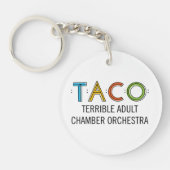 Cirkel (dubbelzijdig) TACO-Sleutelhanger Sleutelhanger (Voorkant)