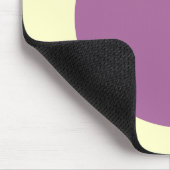 Cirkel - Dusty Plum op Bleek geel Muismat (Hoek)