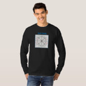 Cirkel educatieve Wiskunde (V2) T-shirt (Voorkant volledig)