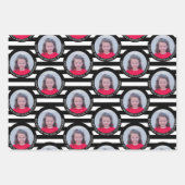 Cirkel één Fijne verjaardag van de Groet van de Fo Inpakpapier Vel (Voorkant 3)