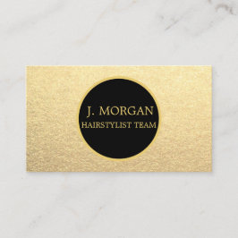 Cirkel elegant chic trendy gold en zwart visitekaartje
