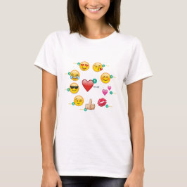 cirkel emoji t-shirt